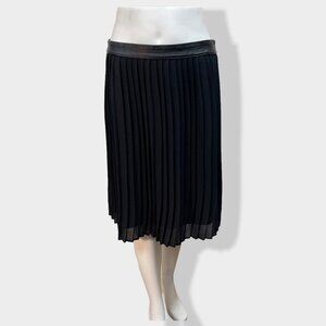 MOSSIMO Chiffon Pleated Black Skirt‎